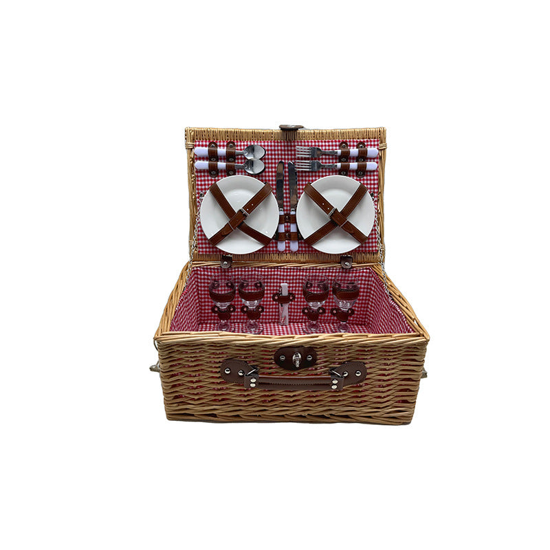 Damen Picknickkorb mit elegantem Geschirrset Brehn