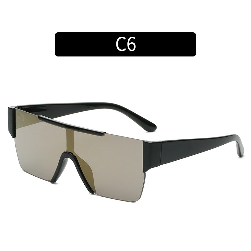 Futuristische Blockrahmen Sonnenbrille