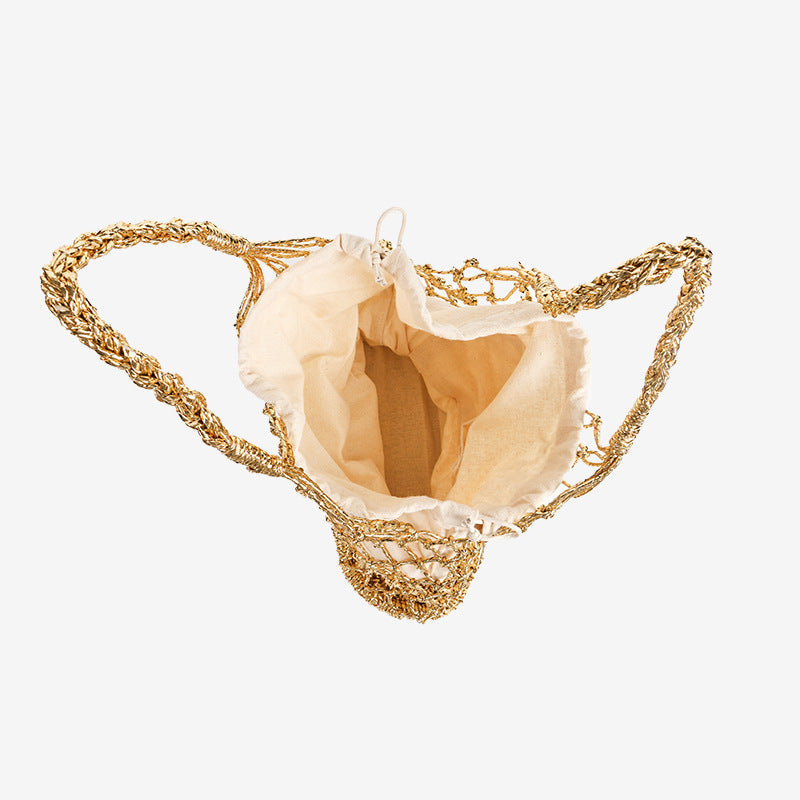 Damen stylische Netztasche mit Baumwollfutter Brehn