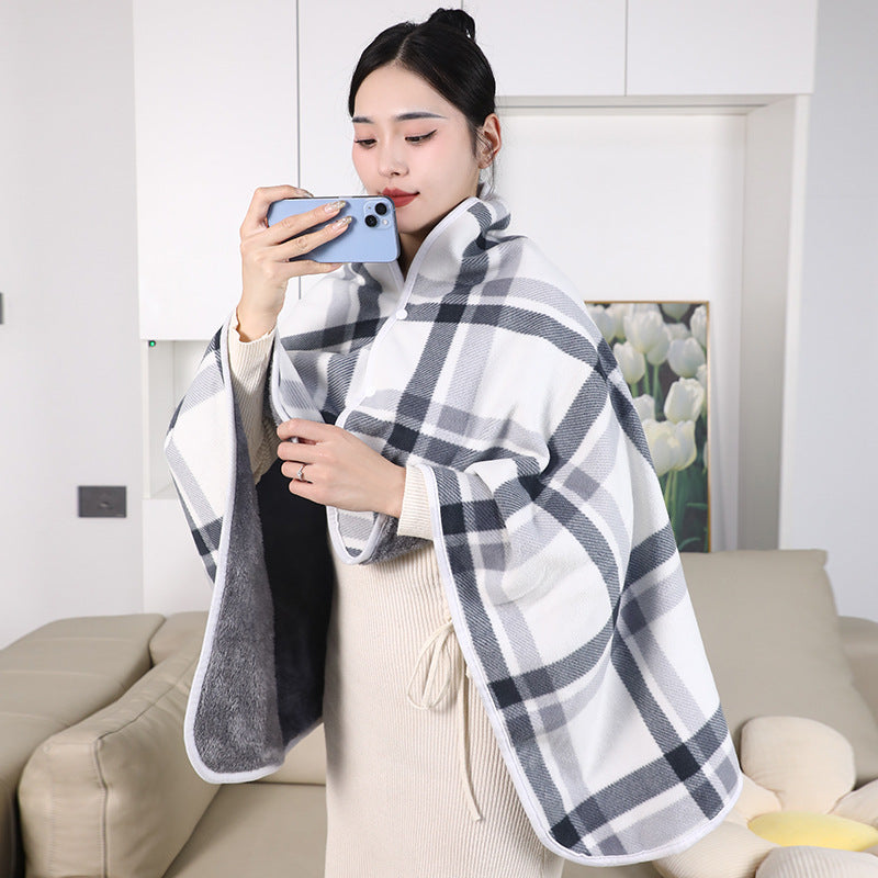 Damen elegante warmhaltende Poncho-Decke Brehn