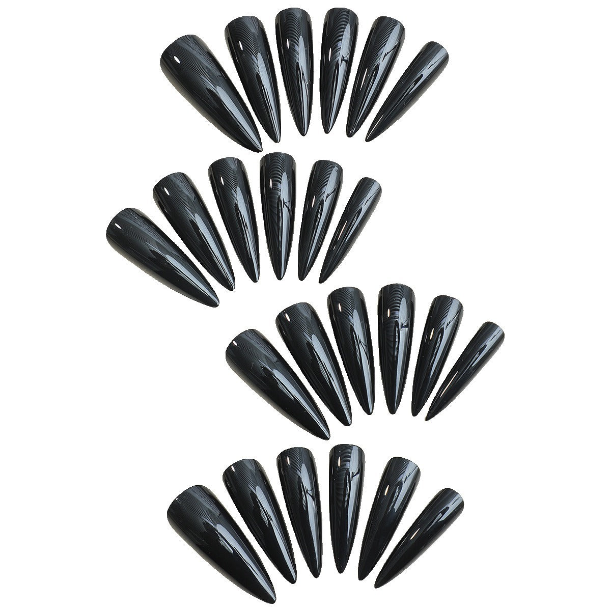 Kunstnagel-Set mit spitzen und glänzenden Nägeln Brehn
