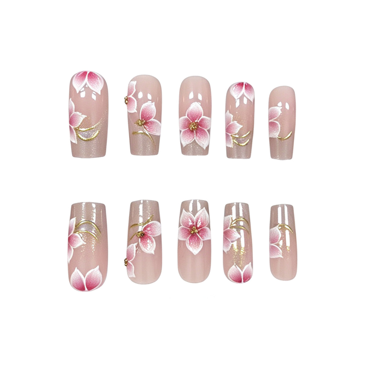 Floral Acryl Nagelkunst Brehn