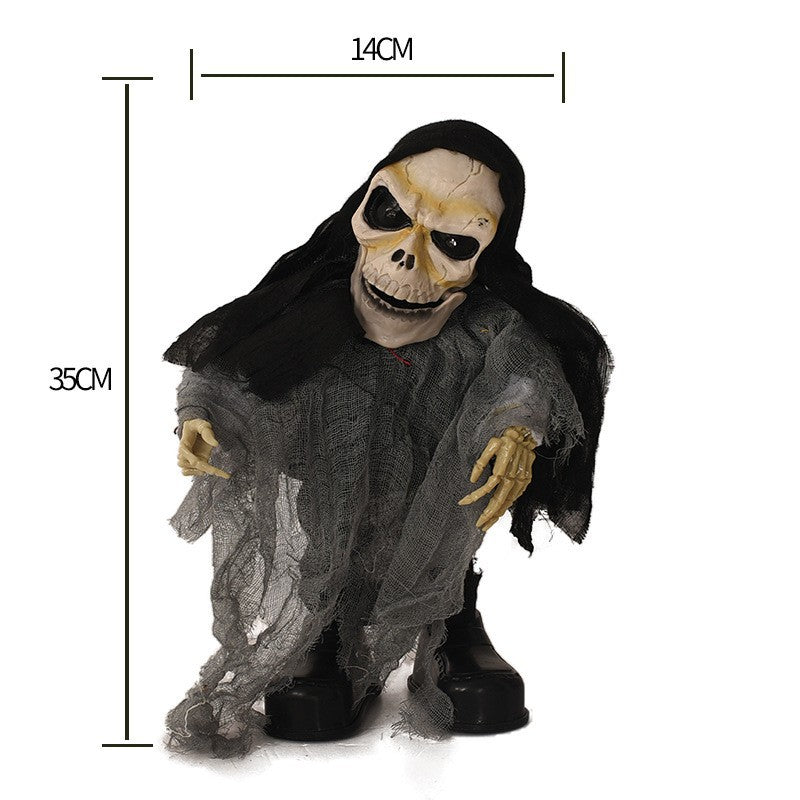 Spooky Animierte Halloween Skelett Dekoration Brehn