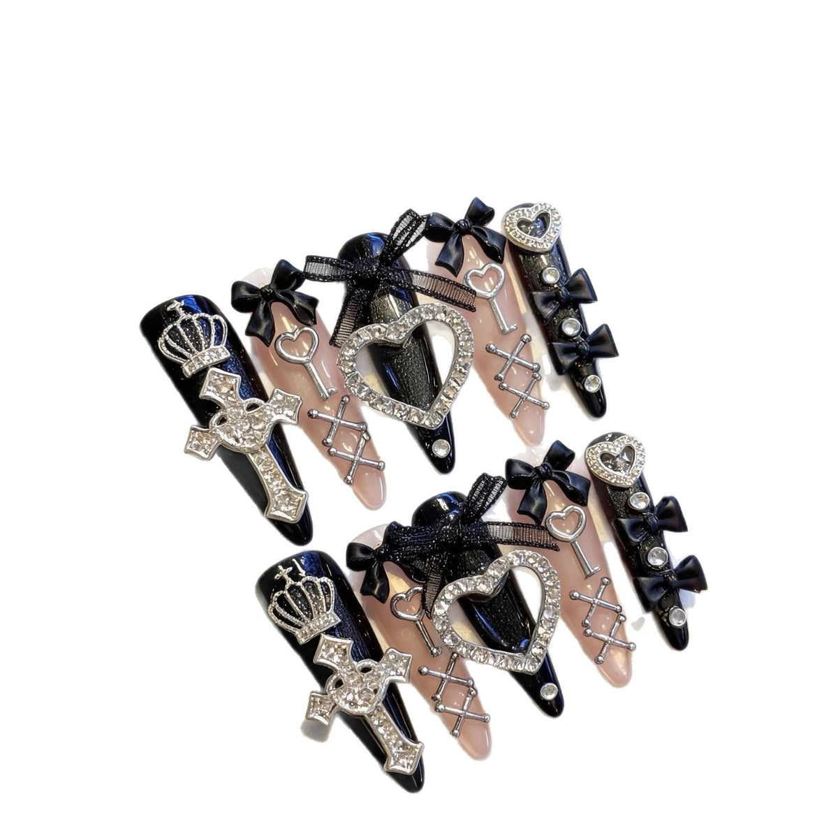 Dekoratives Strass-Haarspangen-Set