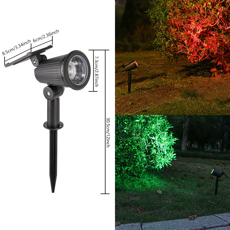 Solarbetriebene verstellbare Gartenstrahler mit schwenkbarem Erdspieß Brehn