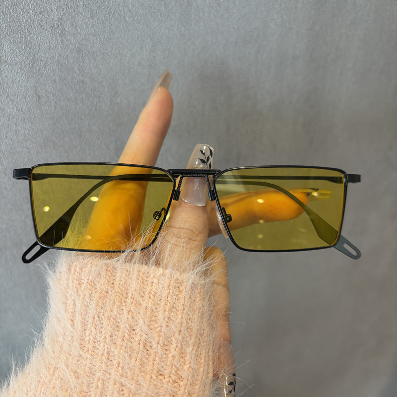 Chic Minimalistische Quadratische Sonnenbrille Brehn