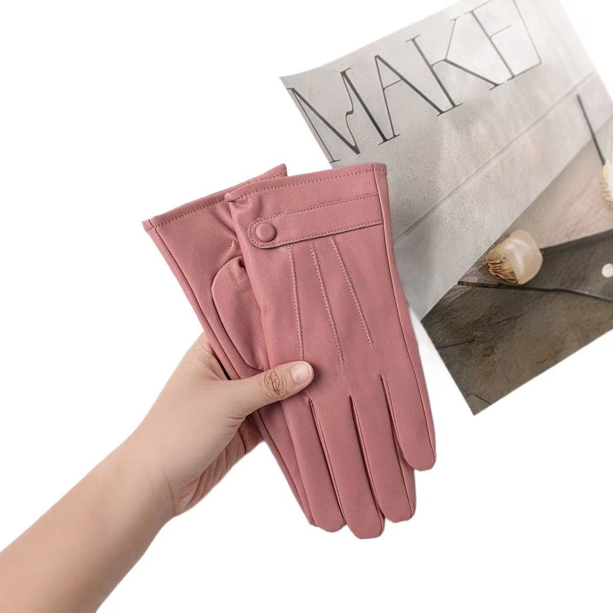 Elegante Touchscreen-Lederhandschuhe Brehn