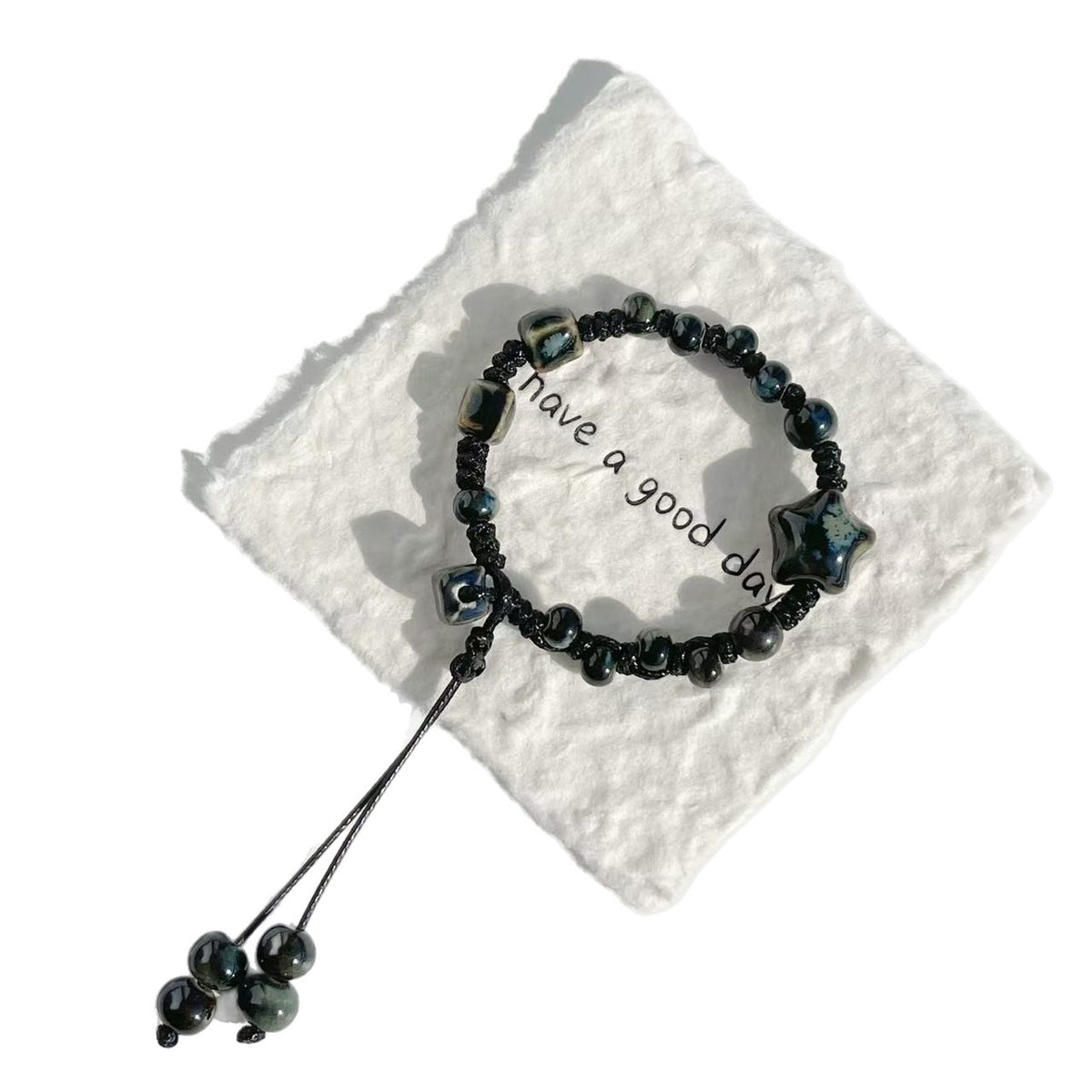 Verstellbares Stern- und Perlen-Charm-Armband Brehn