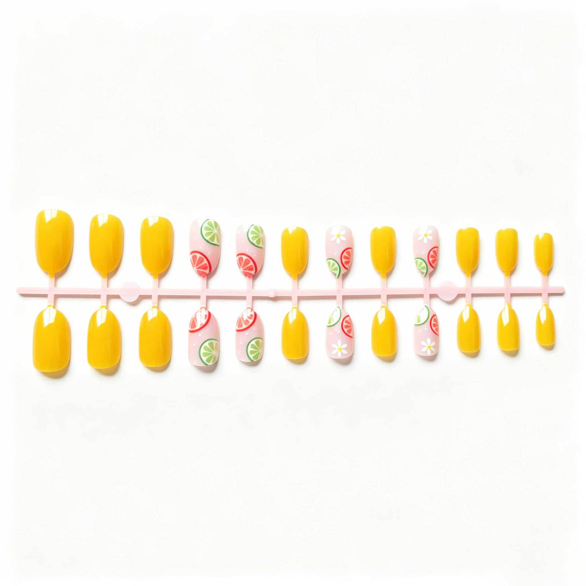 Kreatives zitrusinspiriertes Nail Art Set