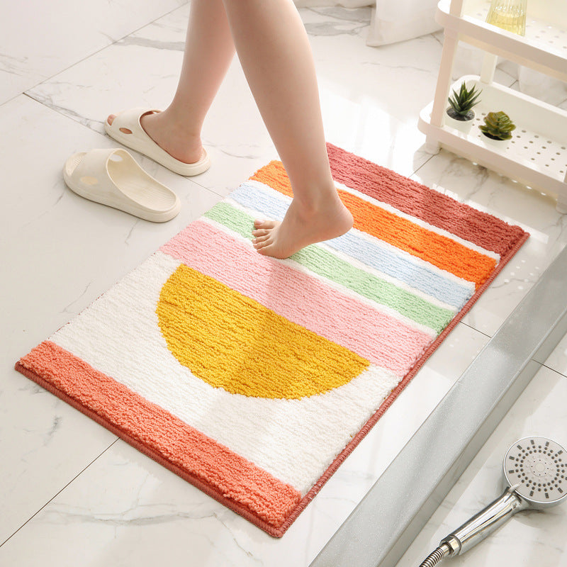 Weicher absorbierender Badezimmerteppich