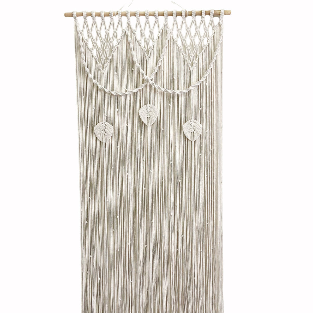 Macrame Blattmotiv Wandbehang Brehn