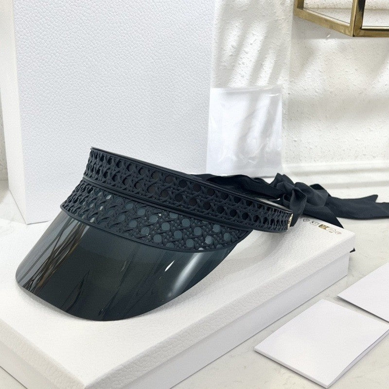 Damen modische Sonnenblende mit dekorativem Band Brehn