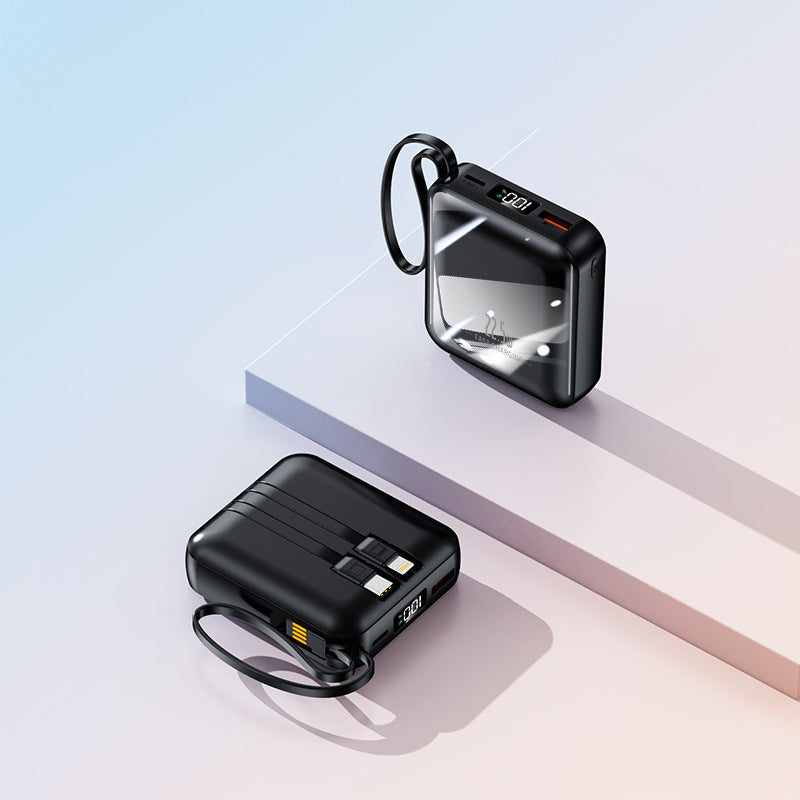 Schnelllade-Powerbank mit integriertem Kabel Brehn