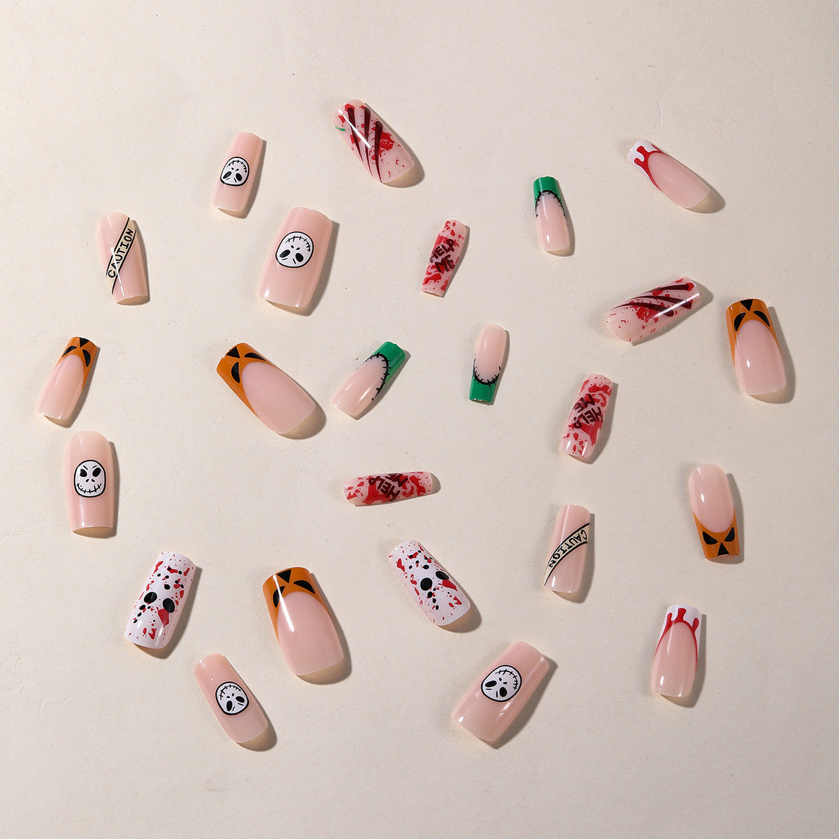 Spooky Themed 3D Nail Art Extensions Brehn