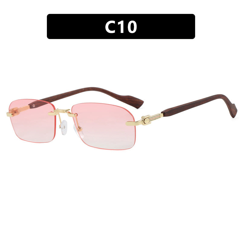 Damen Sonnenbrille mit elegantem Metallrahmen und stilvollen Holzdetails Brehn