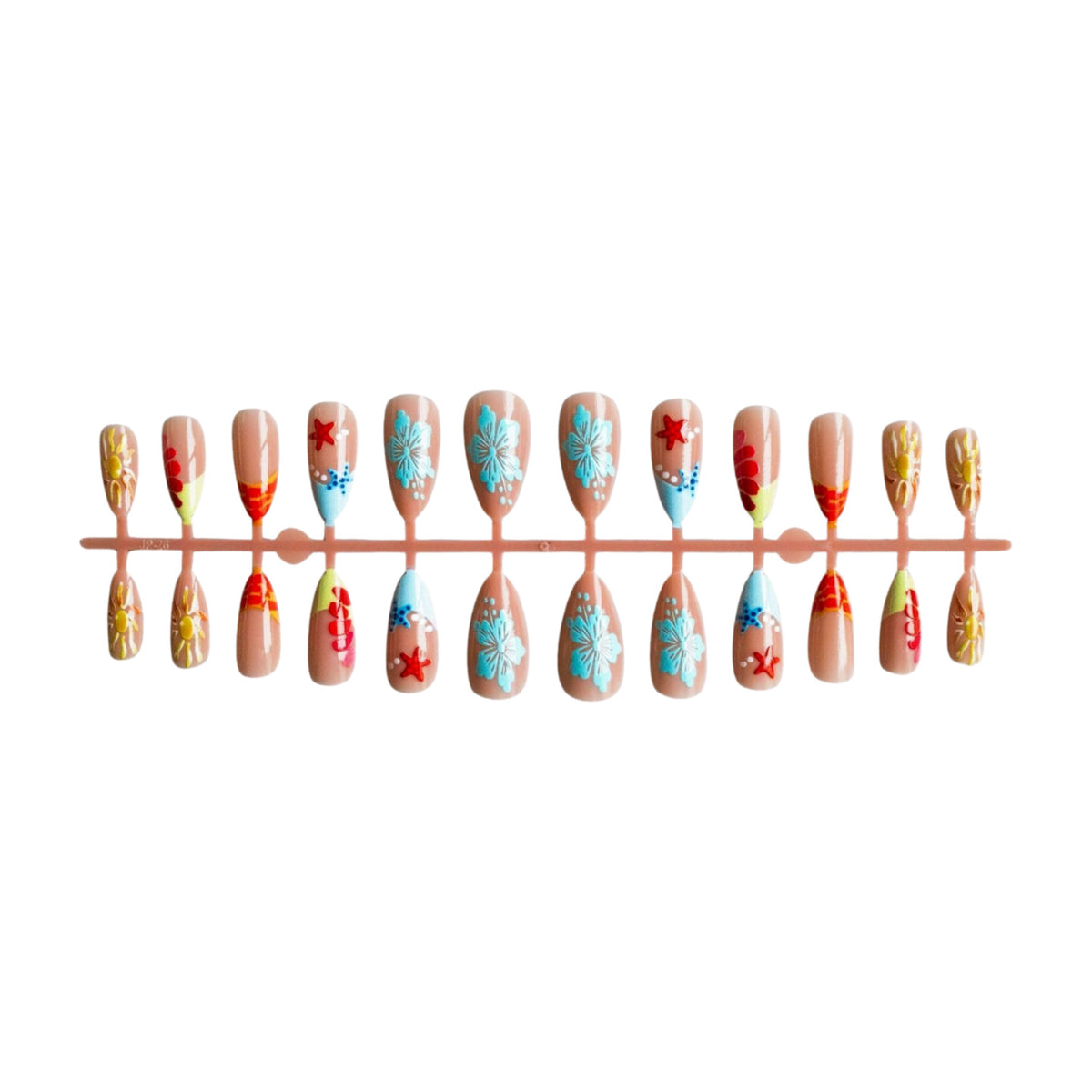 Künstlerisches Sommer-Themen-Acryl-Nagelkunstset