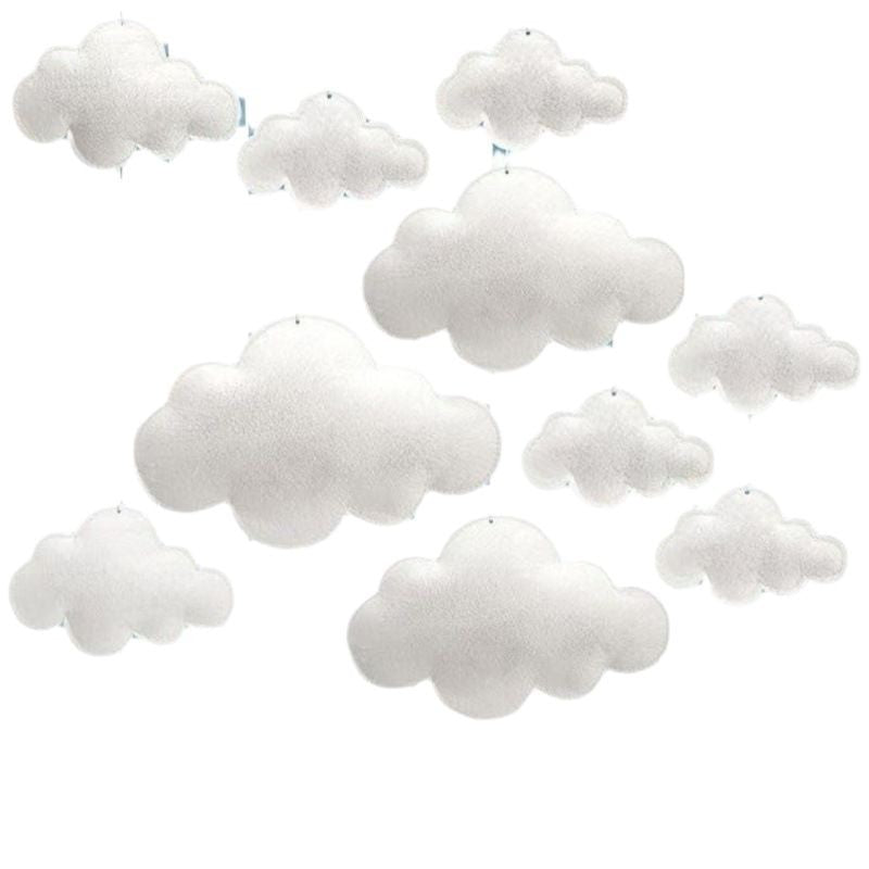 Stoff Wolken Mobile Dekor Brehn