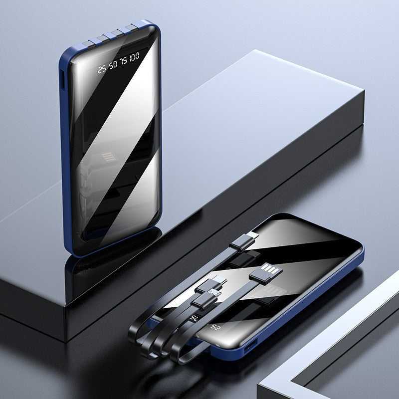 Tragbare Powerbank mit Integrierter Multifunktions-Ladefunktion und Digitaler Anzeige Brehn