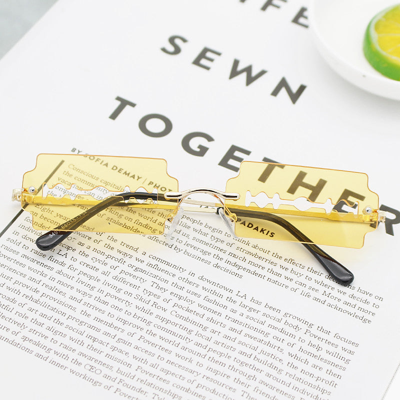 Damen Modische Retro-Sonnenbrille im einzigartigen Design Brehn