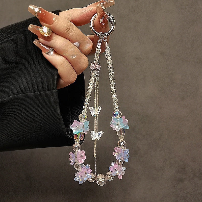 Dekorativer floral Charme Telefon Lanyard Brehn