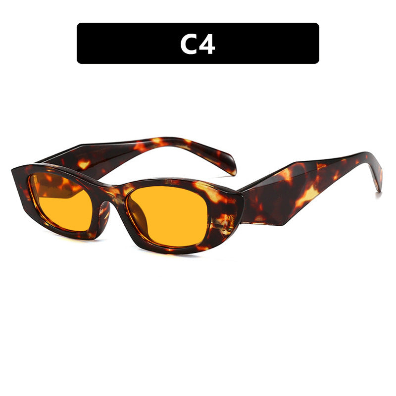 Damen trendige Cat-Eye Sonnenbrille mit einzigartigem Rahmen und UV-Schutz Brehn