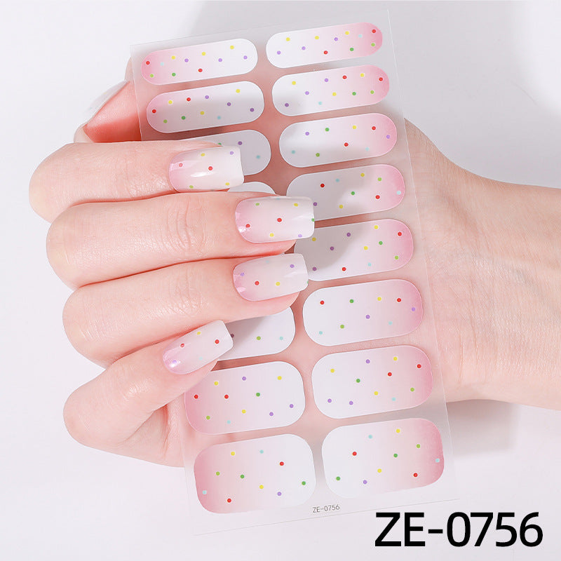 Künstlerische Nagelkunst-Wickel