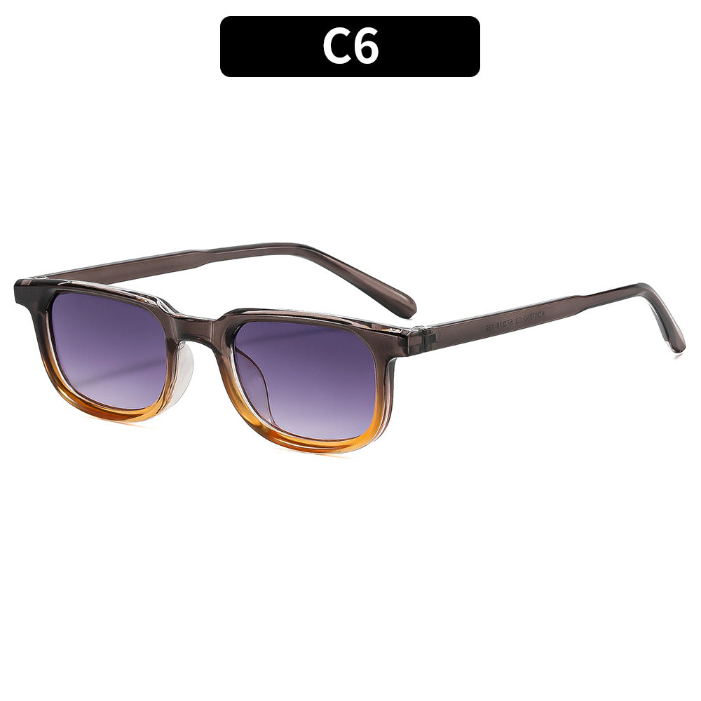 Künstlerische Retro quadratische Rahmen Sonnenbrille