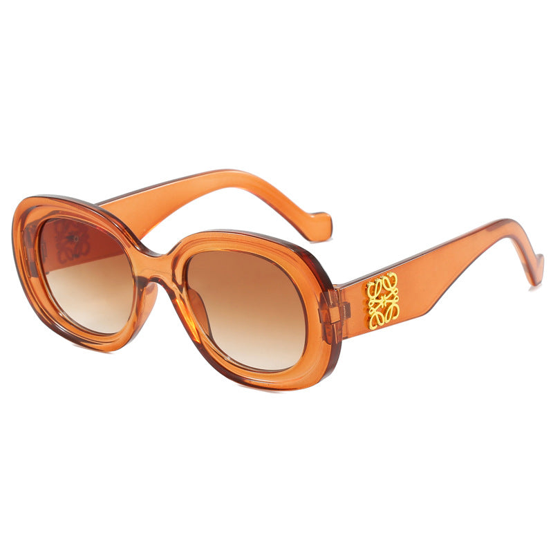 Damen modische Vintage-Sonnenbrille mit besonderen Verzierungen Brehn