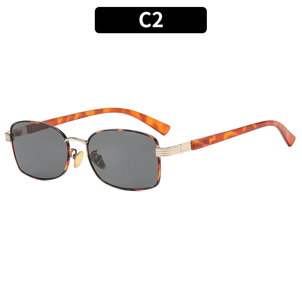Moderne Rechteckige Rahmen Sonnenbrille