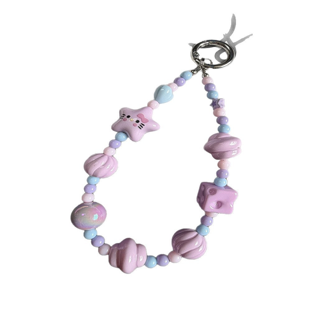Dekorativer perlenbesetzter Handy-Lanyard Brehn 1790135831