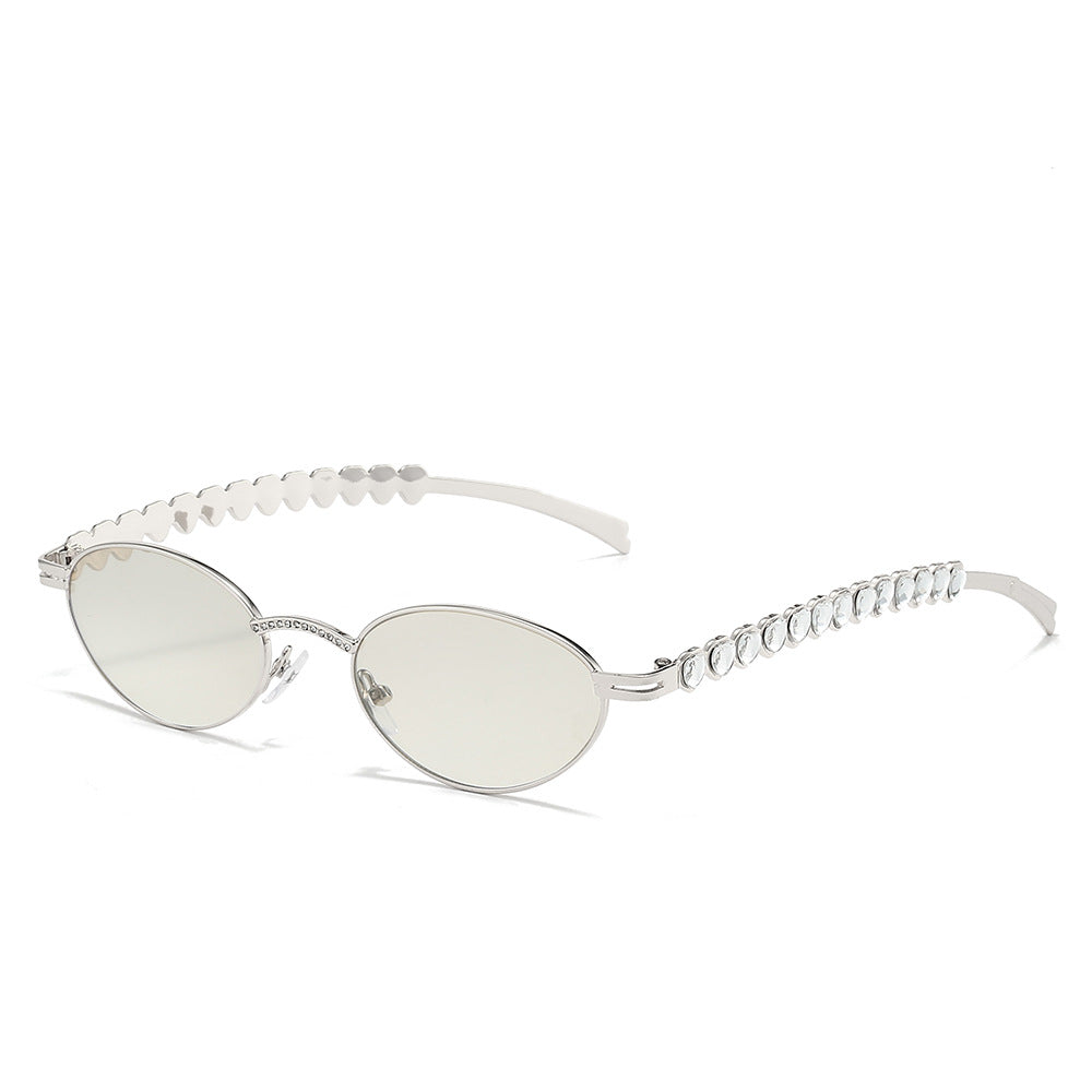 Statement Cat-Eye Optische Brille mit Kristallakzenten Brehn