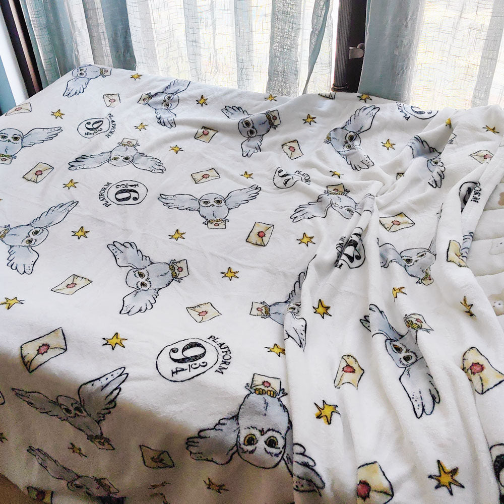 Gemütliche Eulen-themed Fleece-Decke