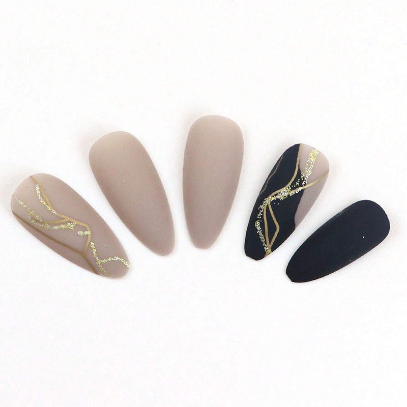 Luxus Abstract Art Press-On Nail Set Brehn