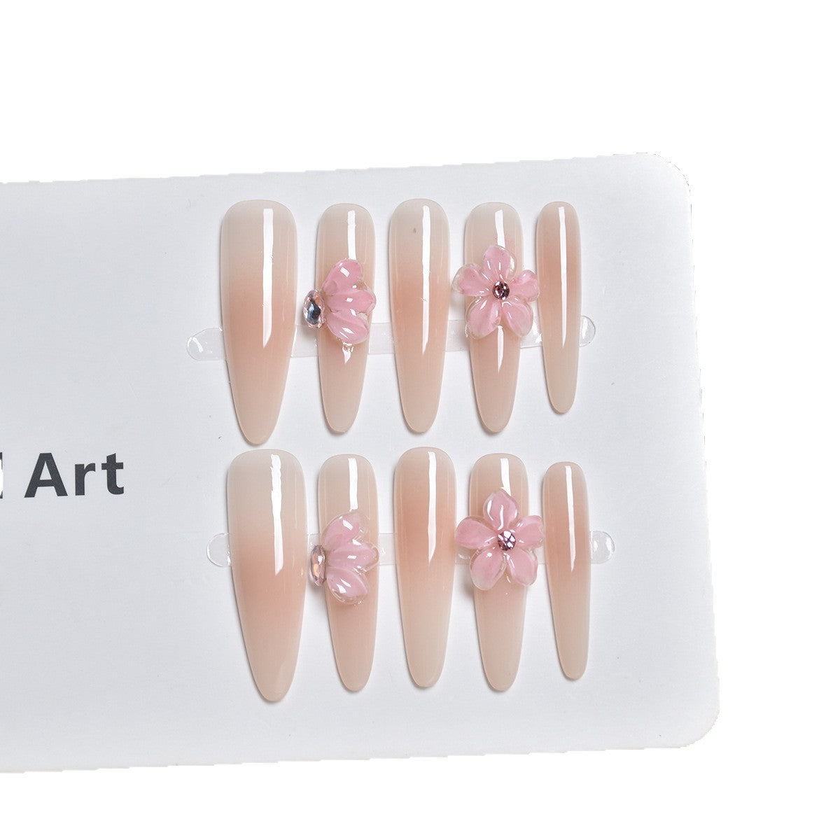 Blumen-Design Press-On Nagelverlängerungen Brehn