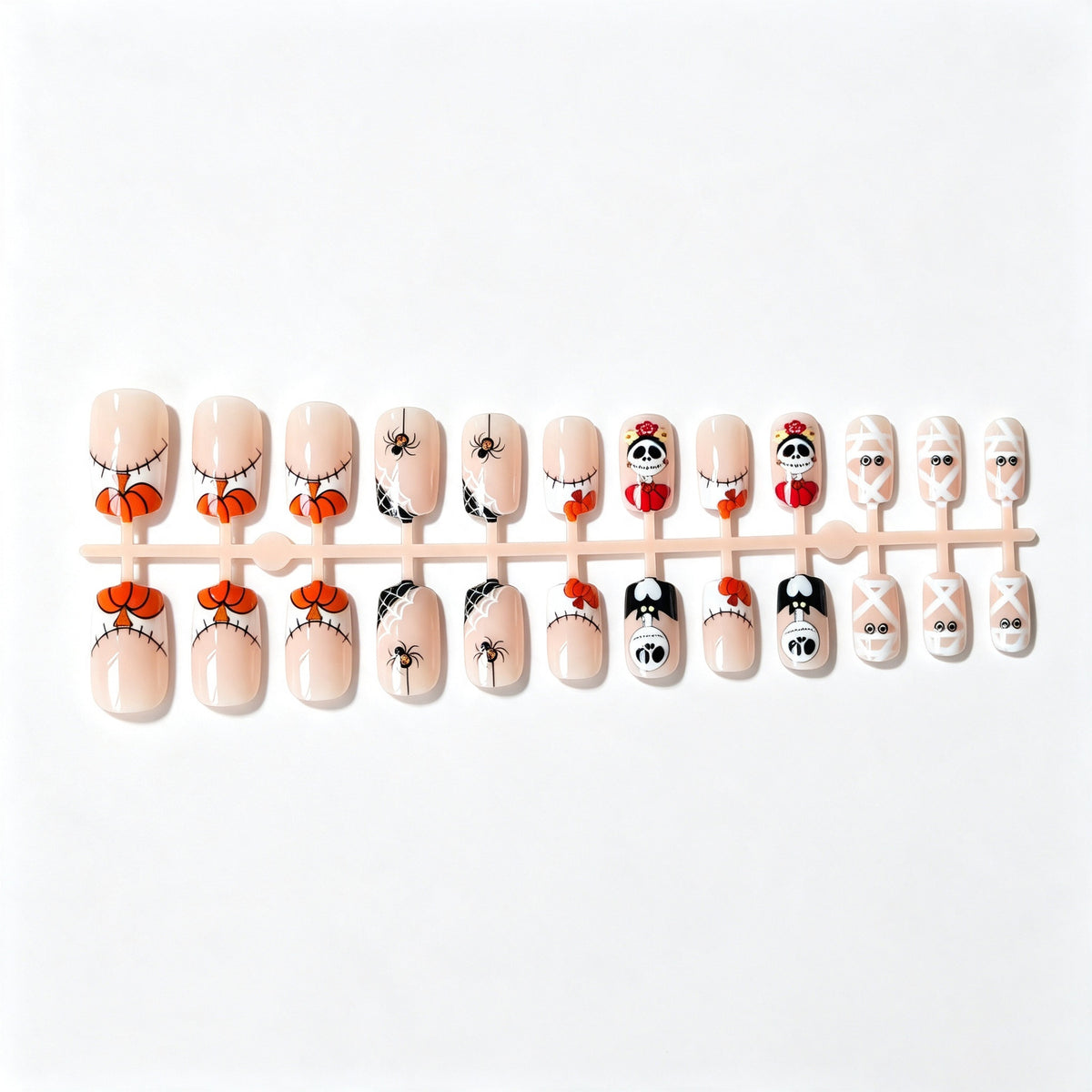Halloween-Themen Cartoon Nagelkunst Set