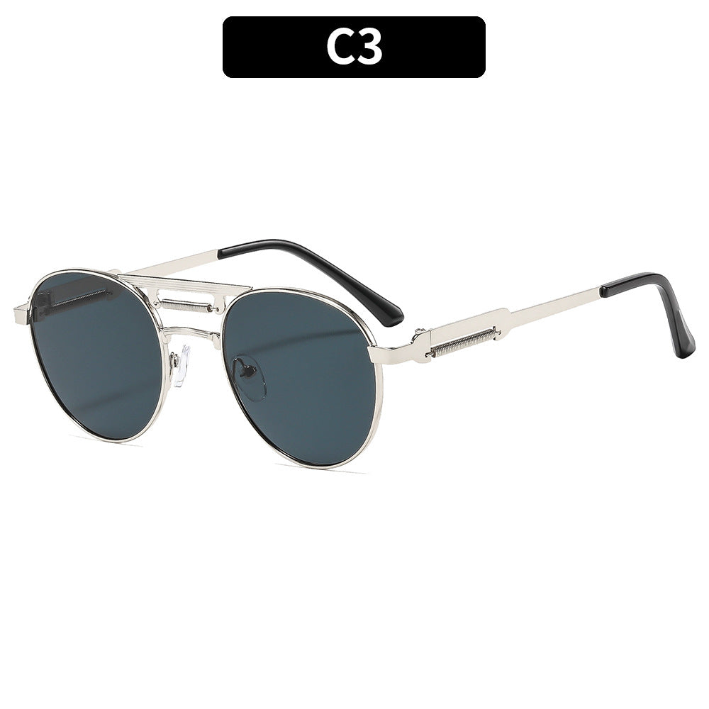 Vintage Aviator Shield Sonnenbrille Klassischer Look