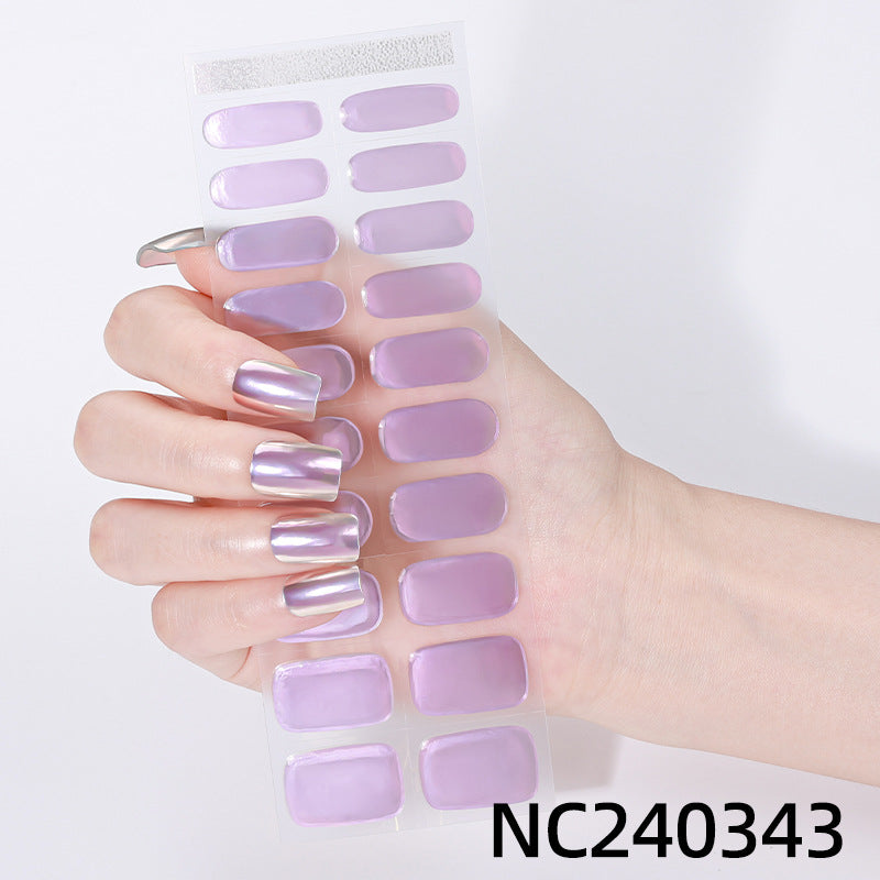 Iridescent Nagelkunst Aufkleber