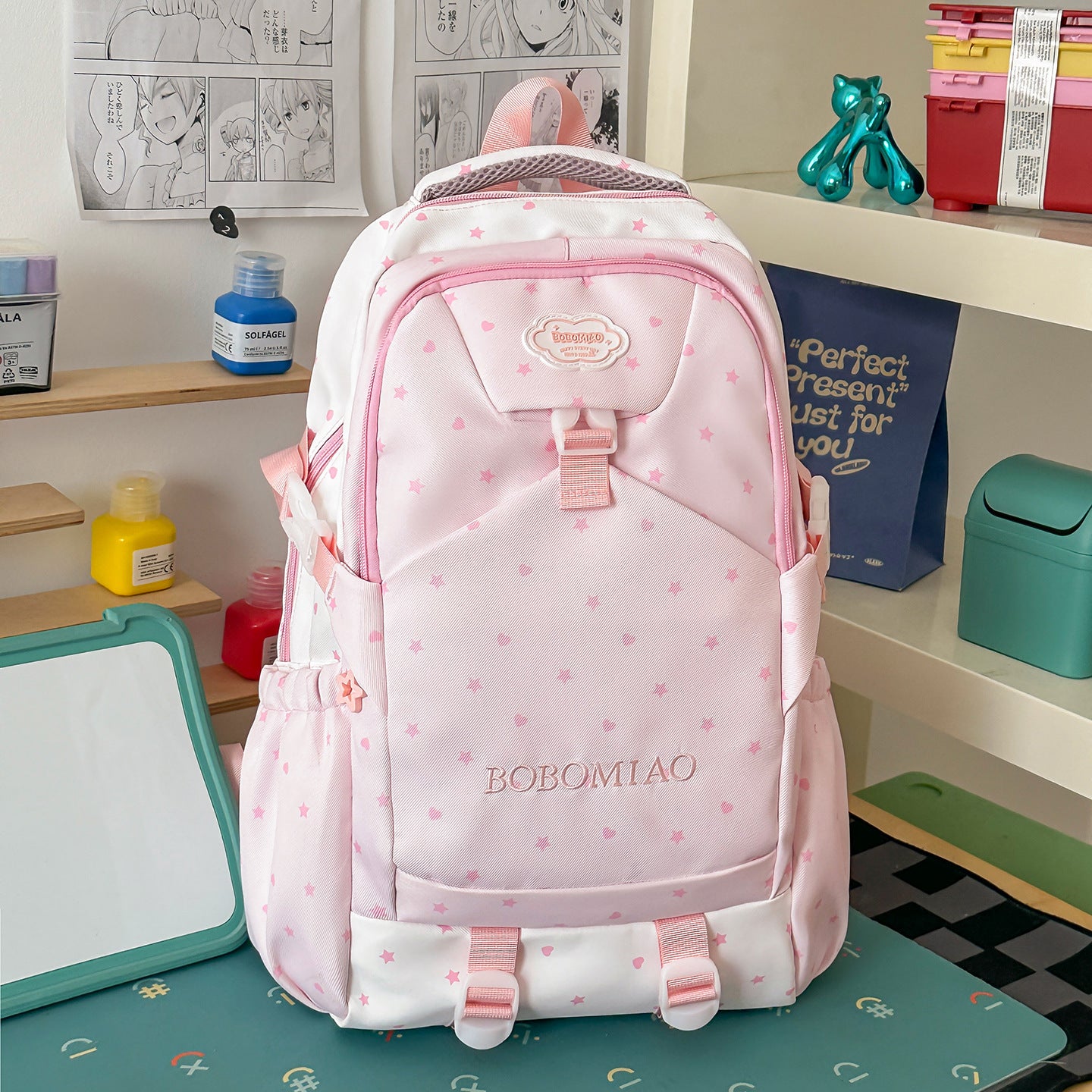 Stylischer Rucksack mit Sternmuster