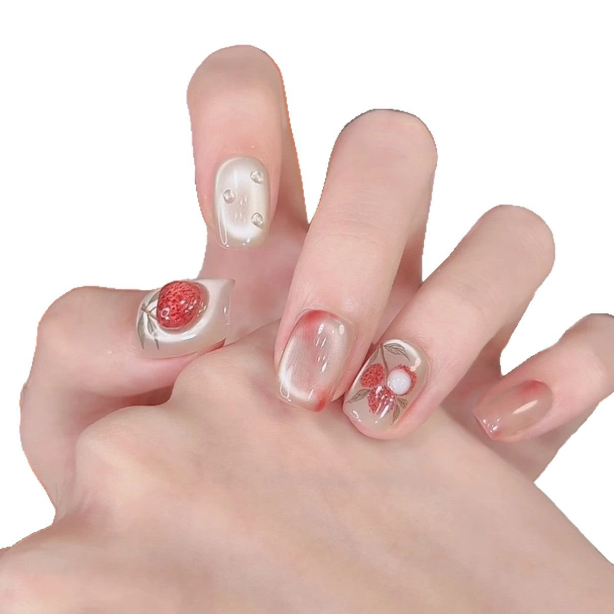 Künstlerisches Floral-Nageldesign Brehn