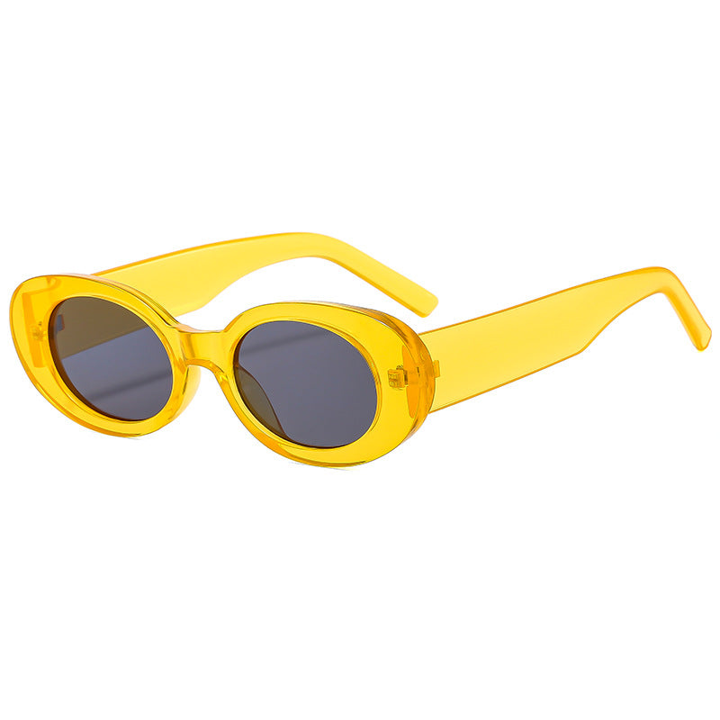 Damen modische Sonnenbrille mit einzigartigem ovalen Rahmen Brehn