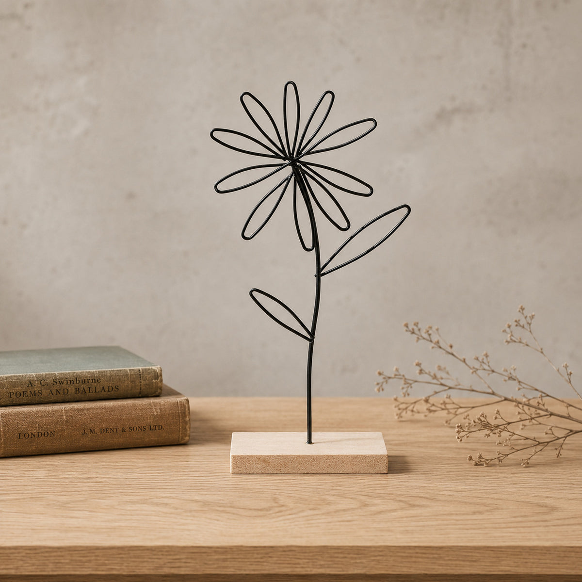 Blumen Draht Skulptur
