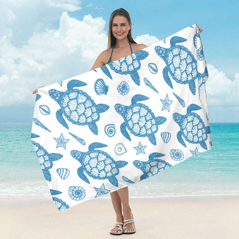 Großes Strandtuch mit tropischem Palmenmuster Brehn