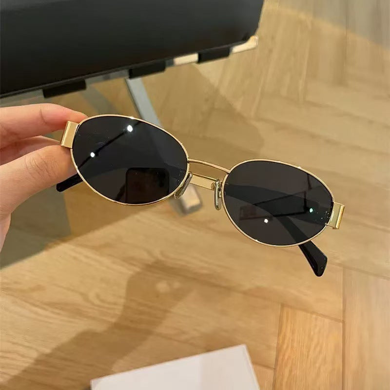 Elegante Modische Ovale Rahmen Sonnenbrillen Brehn