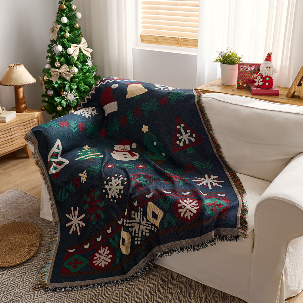 Festliche Weihnachtswurfdecke