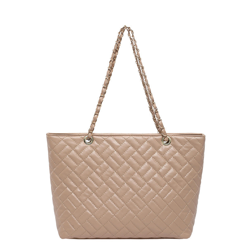 WoQuilted Tote Bag mit Kettengriffen Brehn