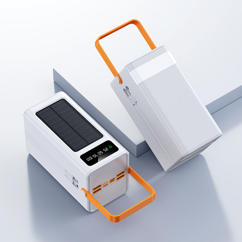 Tragbare Solar-Powerbank mit Lcd-Anzeige und Schnellladefunktion Brehn