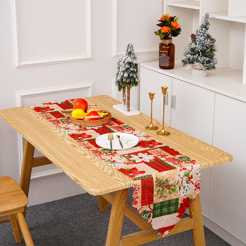 Festlicher Tischläufer mit Weihnachtsmotiven Brehn