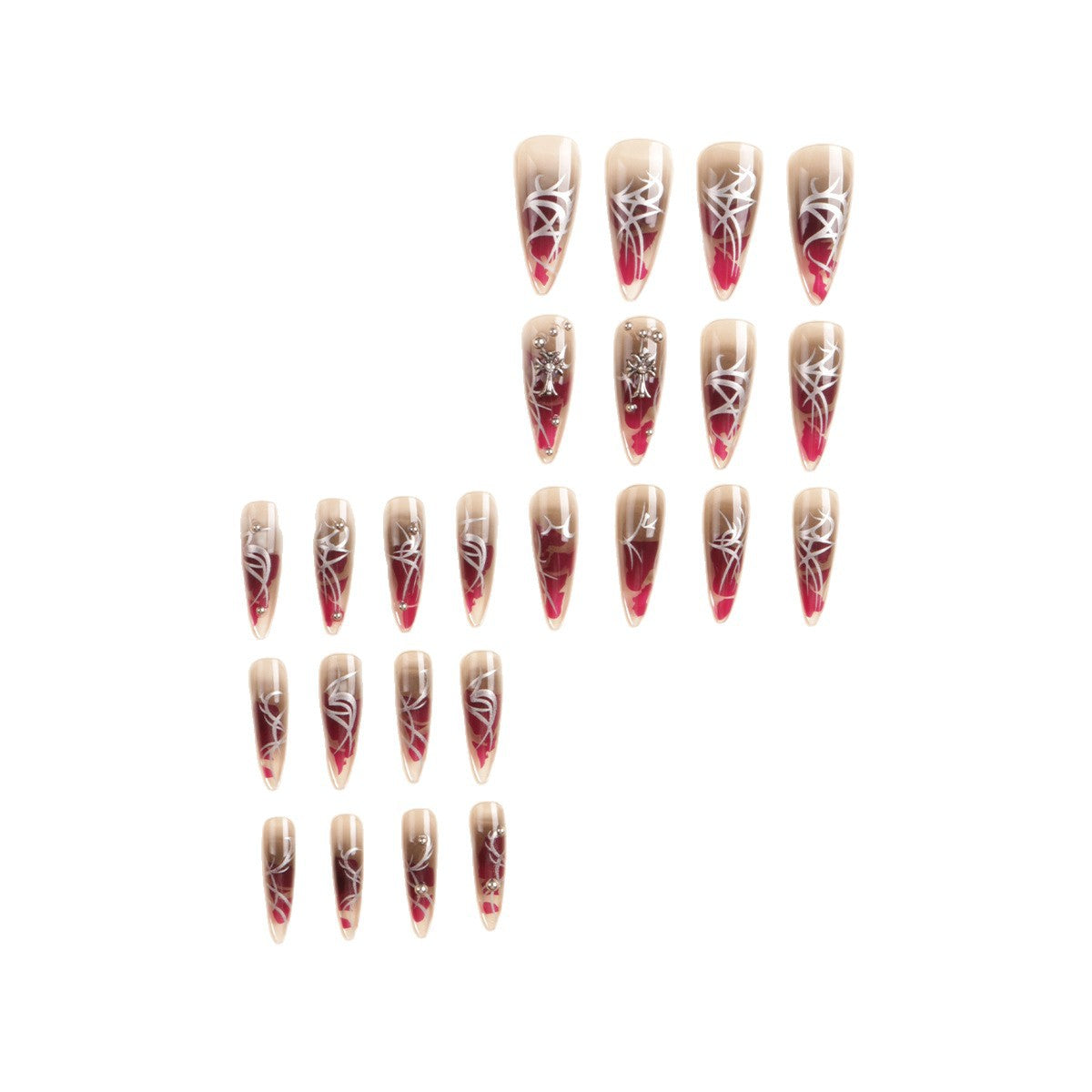 Künstlerisches Stiletto-Nagelkunst-Set Brehn