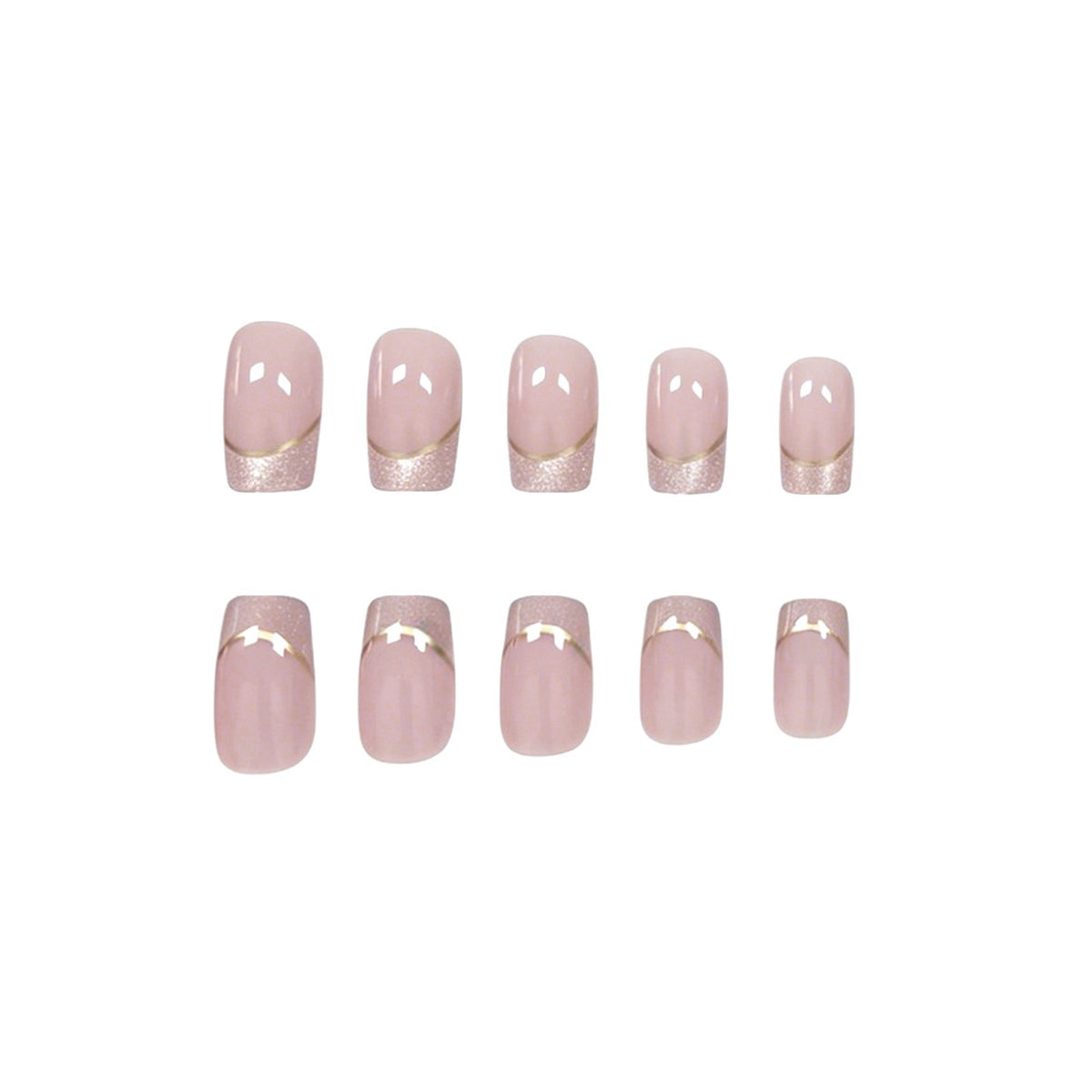 Elegante Französische Tip Acryl-Nagelkunst Verbesserungen Brehn