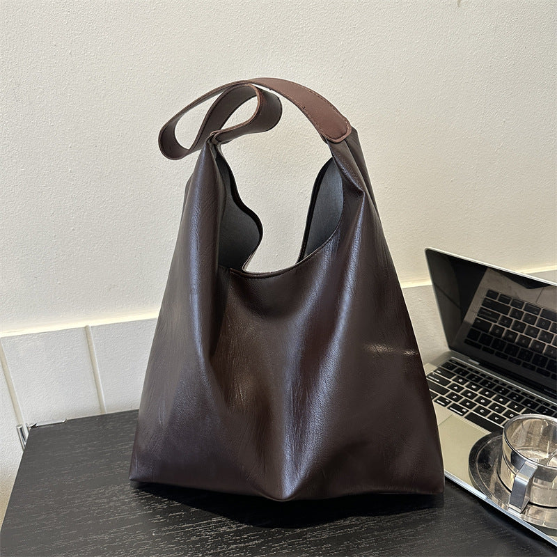 Stylishe Leder Hobo Tasche